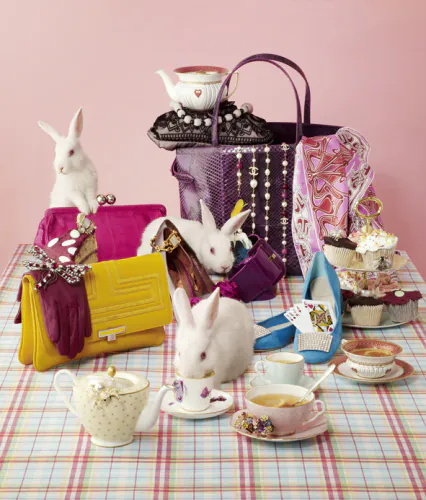 Jo Sax The Times Magazine .Rabbit Tea Party . 